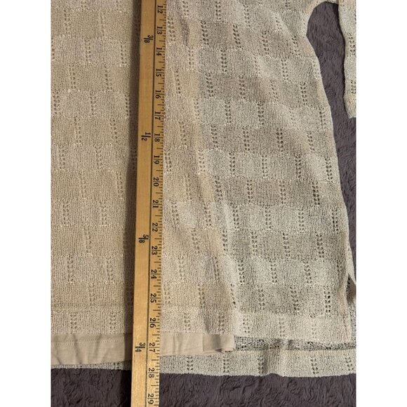Grace Elements Beige Knit Top With Inner Tank M - Picture 4 of 6